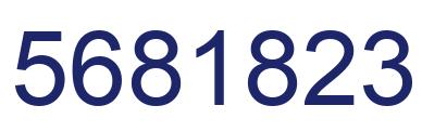 Number 5681823 blue image