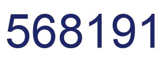 Number 568191 blue image