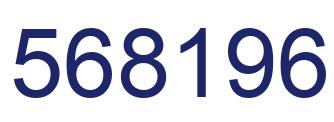 Number 568196 blue image