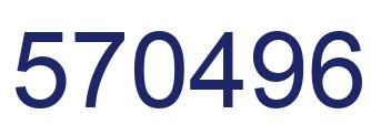 Number 570496 blue image