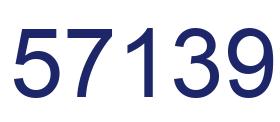 Número 57139 imagen azul