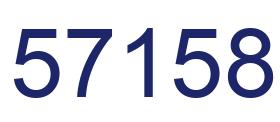 Número 57158 imagen azul