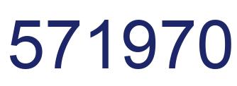 Number 571970 blue image