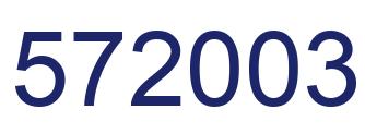 Número 572003 imagen azul