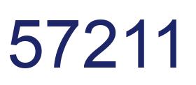 Number 57211 blue image