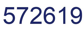 Number 572619 blue image