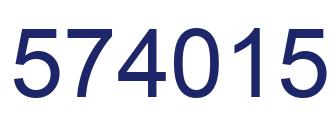 Number 574015 blue image