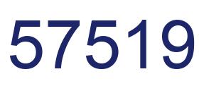 Number 57519 blue image
