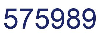 Número 575989 imagen azul