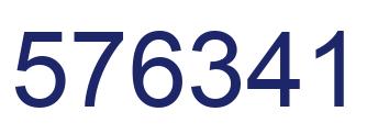 Number 576341 blue image