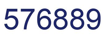 Número 576889 imagen azul