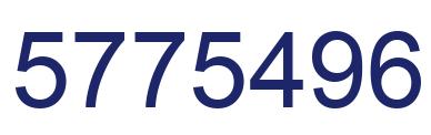 Número 5775496 imagen azul