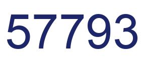 Número 57793 imagen azul