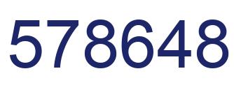 Number 578648 blue image