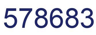 Número 578683 imagen azul