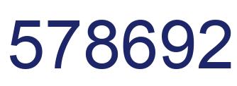 Número 578692 imagen azul