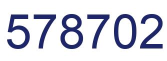 Number 578702 blue image