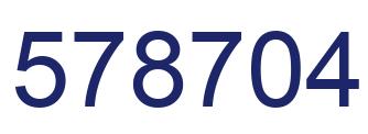 Number 578704 blue image