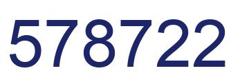 Número 578722 imagen azul