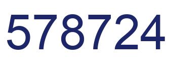 Number 578724 blue image