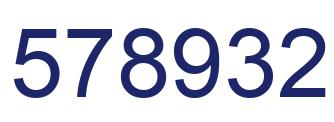 Número 578932 imagen azul