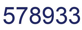 Número 578933 imagen azul