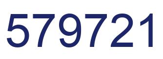 Number 579721 blue image