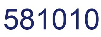Número 581010 imagen azul