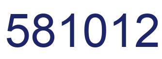 Número 581012 imagen azul