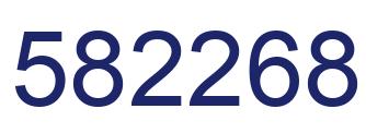 Number 582268 blue image