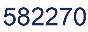 Number 582270 blue image