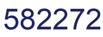 Number 582272 blue image