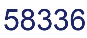 Número 58336 imagen azul