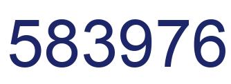 Number 583976 blue image