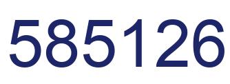 Número 585126 imagen azul