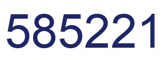 Número 585221 imagen azul