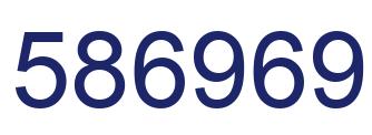 Number 586969 blue image