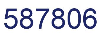 Número 587806 imagen azul
