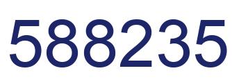 Número 588235 imagen azul