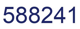 Número 588241 imagen azul