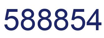 Number 588854 blue image