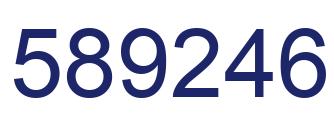 Number 589246 blue image