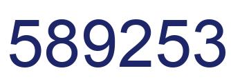 Número 589253 imagen azul