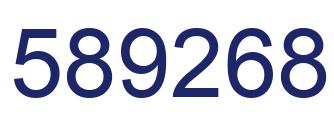 Number 589268 blue image