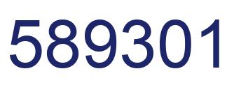 Number 589301 blue image