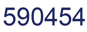 Number 590454 blue image