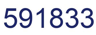 Número 591833 imagen azul