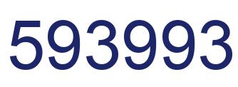 Number 593993 blue image