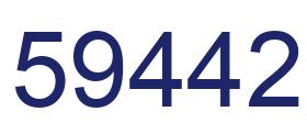Número 59442 imagen azul
