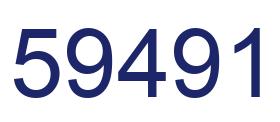 Número 59491 imagen azul
